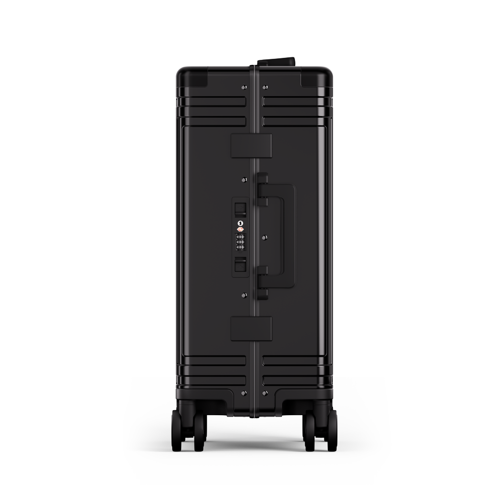 Captain Zipperless Aluminum Frame Carry-On Black thumbnail 3