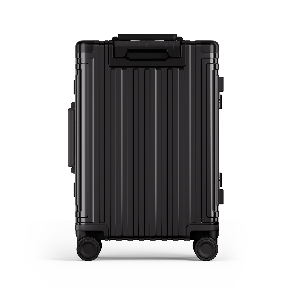 Captain Zipperless Aluminum Frame Carry-On Black thumbnail 4