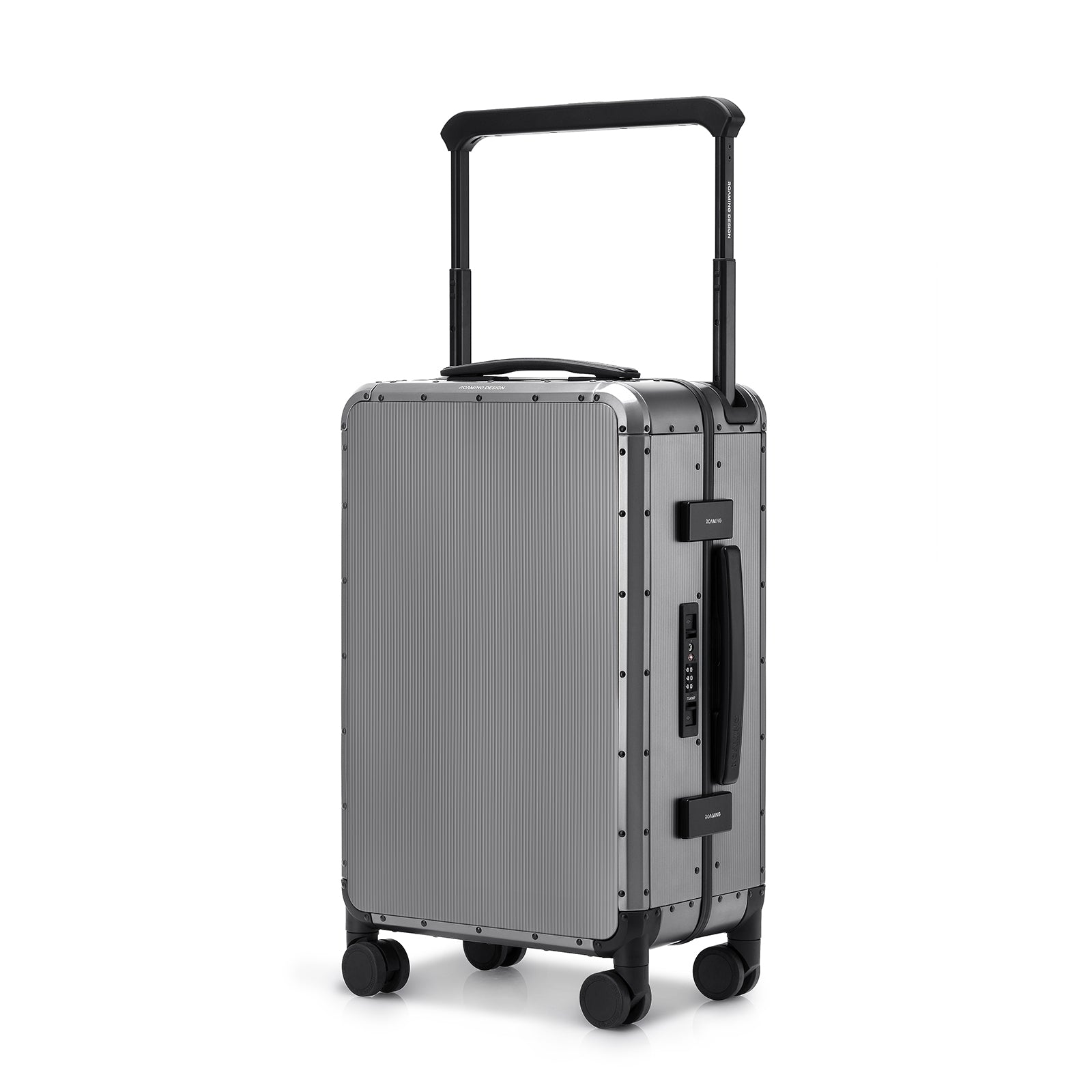Voyager Zipperless Aluminum Frame Carry-On Grey thumbnail 1