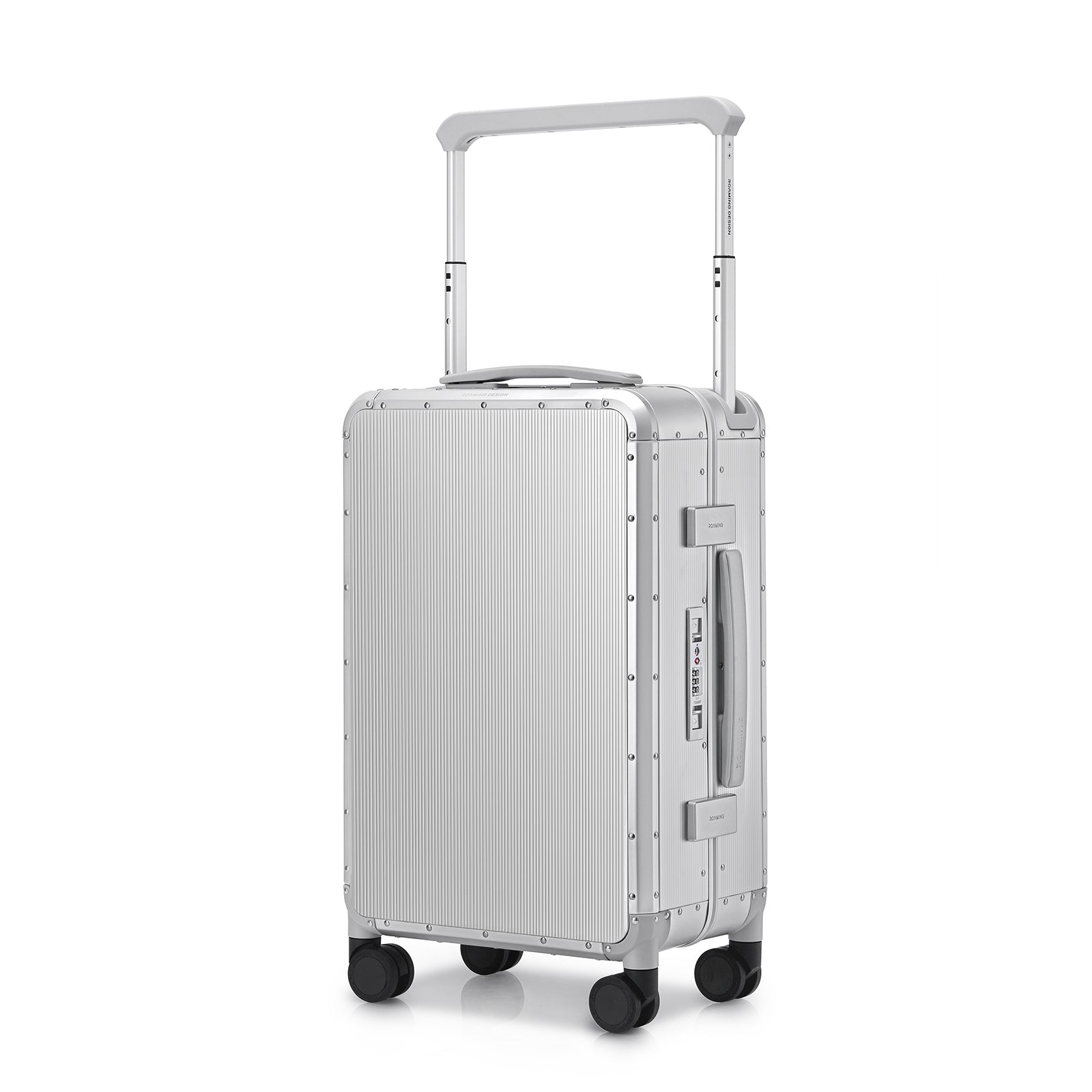 Voyager Zipperless Aluminum Frame Carry-On Silver thumbnail 1