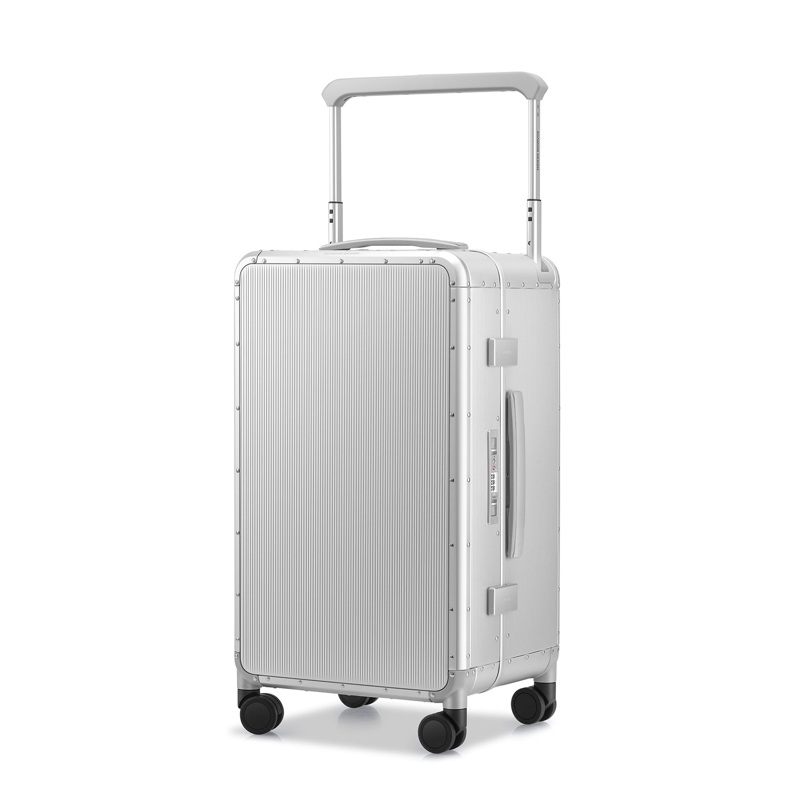 Voyager Zipperless Aluminum Frame Carry-On Silver thumbnail 12