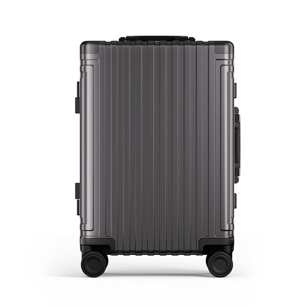 Captain Zipperless Aluminum Frame Carry-On Grey thumbnail 1
