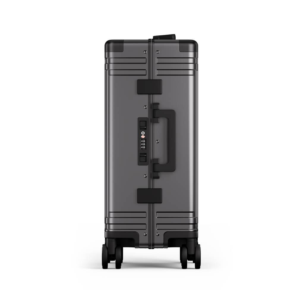 Captain Zipperless Aluminum Frame Carry-On Grey thumbnail 3
