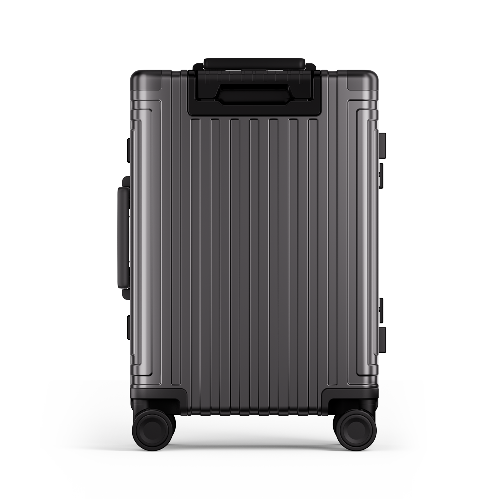 Captain Zipperless Aluminum Frame Carry-On Grey thumbnail 4