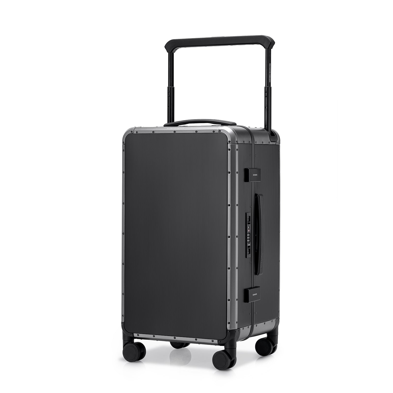 Voyager Zipperless Aluminum Frame Carry-On Black thumbnail 10