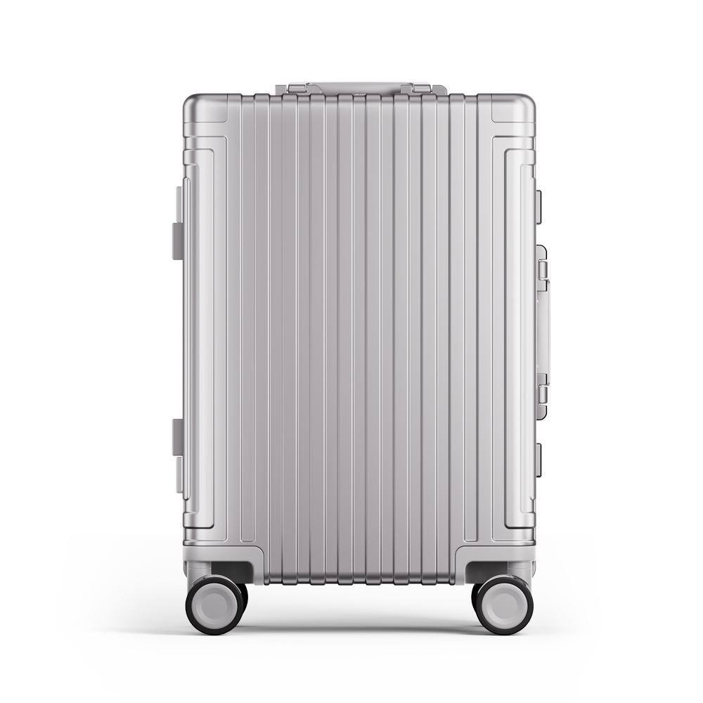 Captain Zipperless Aluminum Frame Carry-On Silver thumbnail 1