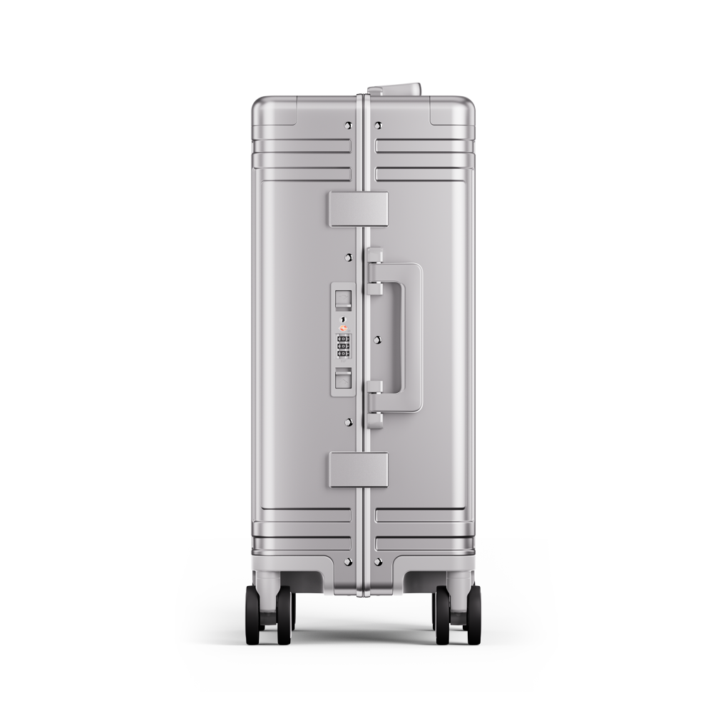 Captain Zipperless Aluminum Frame Carry-On Silver thumbnail 3