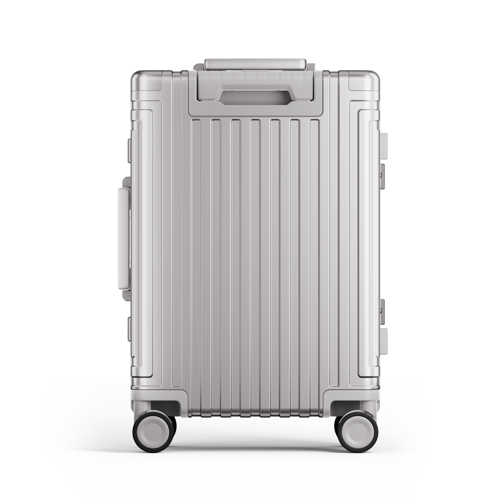 Captain Zipperless Aluminum Frame Carry-On Silver thumbnail 4